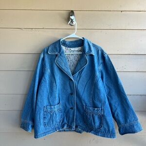 J Jill Denim Vintage Denim Blazer - Size 3x